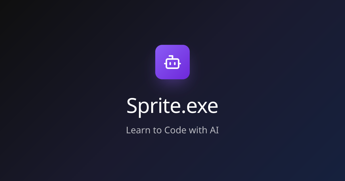 Sprite.exe - Learn to Code with AI
